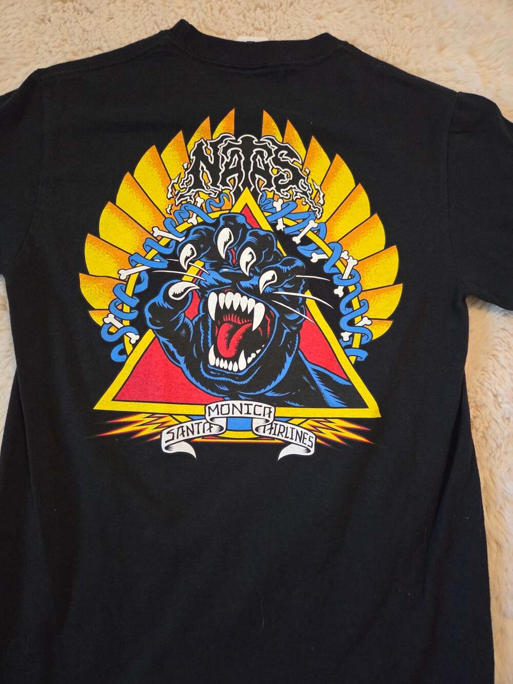 Santa Cruz Natas Screaming Panther T-Shirt size Small
